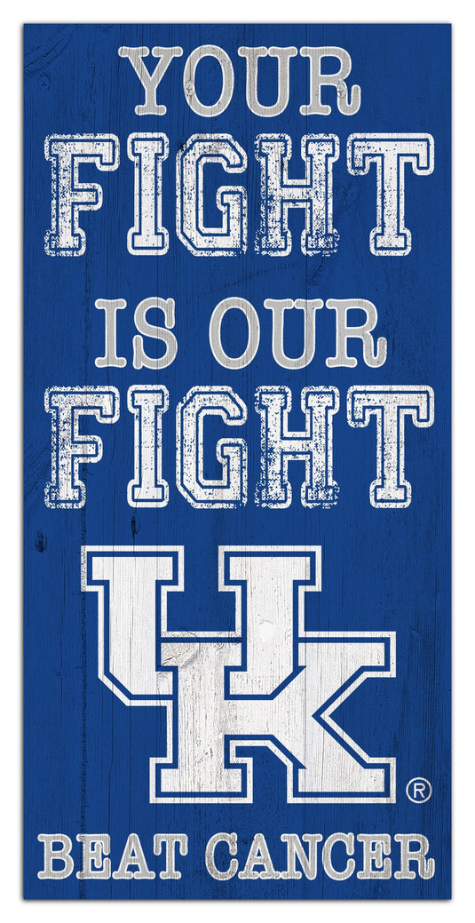 Fan Creations Home Decor Kentucky Your Fight Is Our Fight 6x12