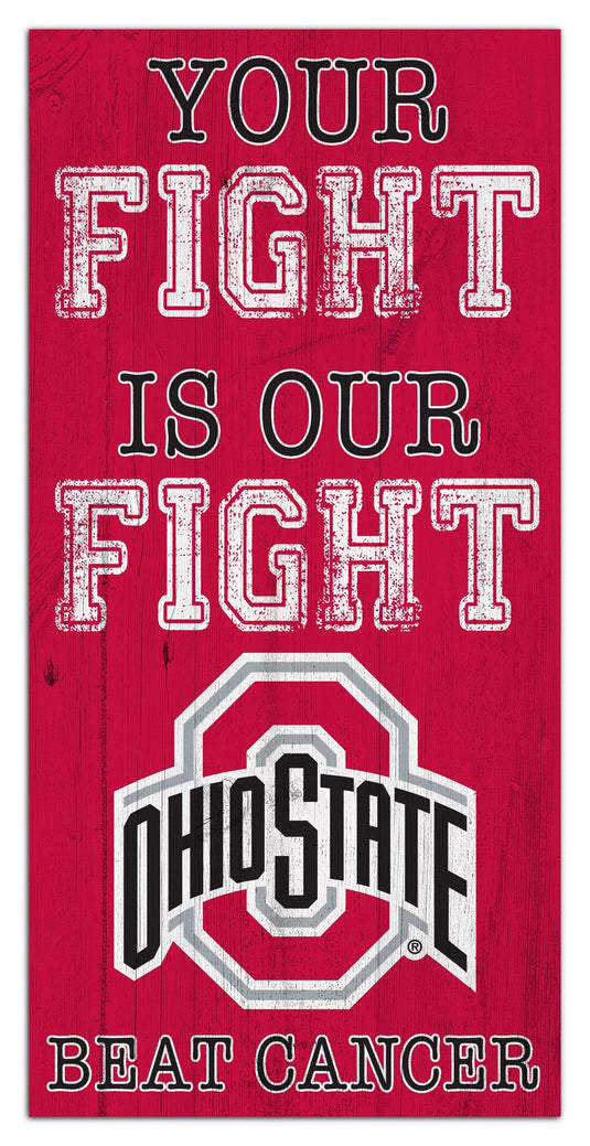 Fan Creations Home Decor Ohio State Your Fight Is Our Fight 6x12