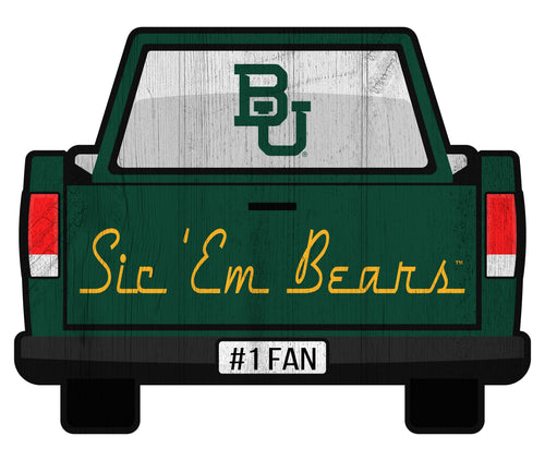 Fan Creations Home Decor Baylor Slogan Truck Back Vintage 12in