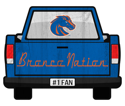 Fan Creations Home Decor Boise State Slogan Truck Back Vintage 12in