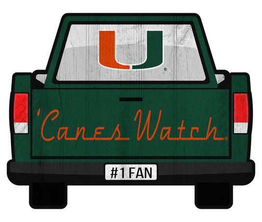 Fan Creations Home Decor Miami Slogan Truck Back Vintage 12in