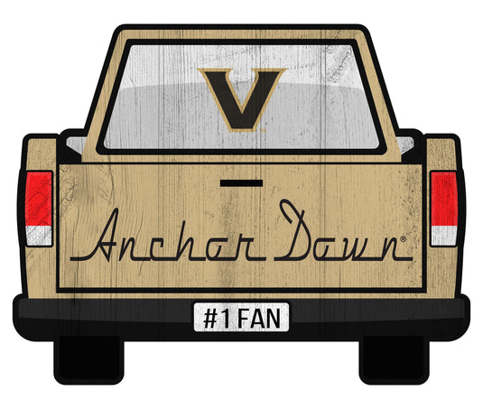 Fan Creations Home Decor Vanderbilt Slogan Truck Back Vintage 12in