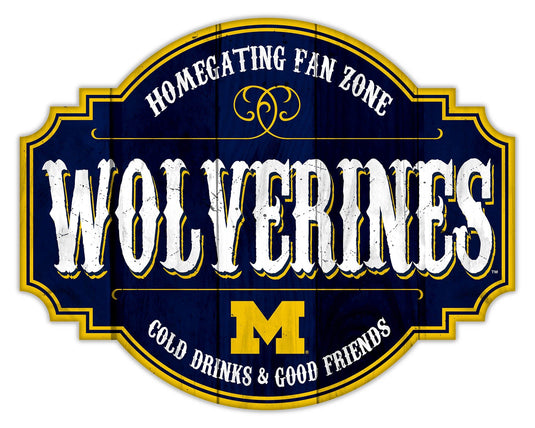 Fan Creations Home Decor Michigan Homegating Tavern 24in Sign