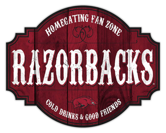 Fan Creations Home Decor Arkansas Homegating Tavern 12in Sign