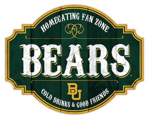 Fan Creations Home Decor Baylor Homegating Tavern 12in Sign