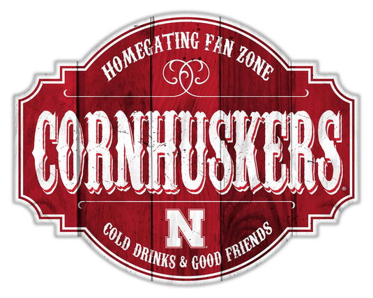 Fan Creations Home Decor Nebraska Homegating Tavern 12in Sign