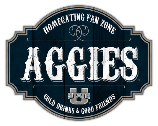 Fan Creations Home Decor Utah State Homegating Tavern 12in Sign