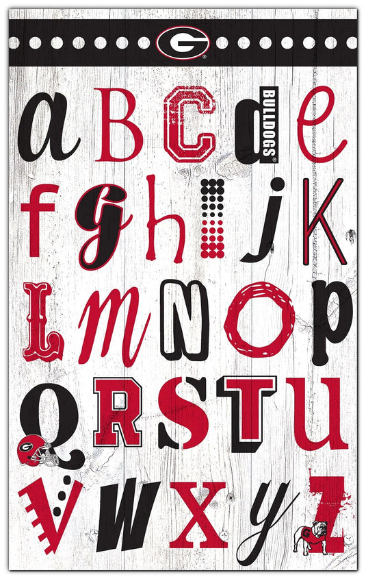 Fan Creations Home Decor University of Georgia    Alphabet Sign 11x19