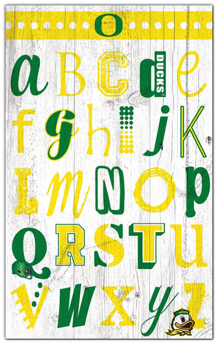 Fan Creations Home Decor University of Oregon   Alphabet Sign 11x19