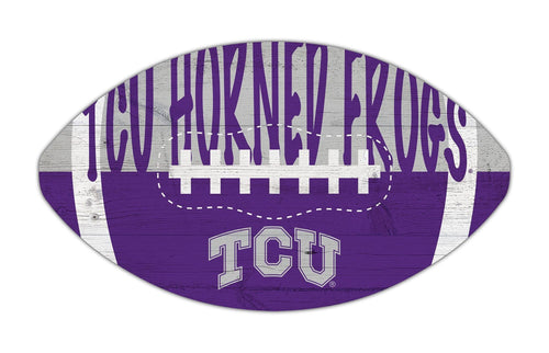 Fan Creations Home Decor TCU City Football 12in