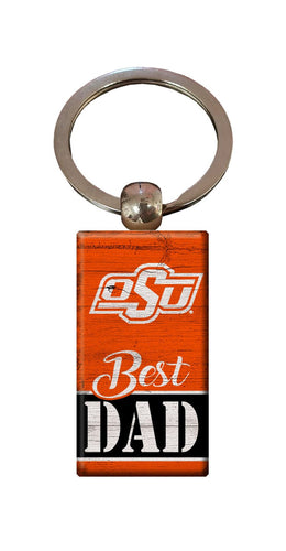 Fan Creations Home Decor Oklahoma State  Best Dad Keychain