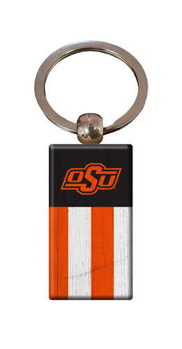 Fan Creations Home Decor Oklahoma State  Rectangle Flag Keychain