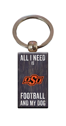 Fan Creations Home Decor Oklahoma State  All I Need Keychain