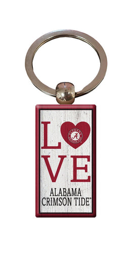 Fan Creations Home Decor Alabama  Love Keychain