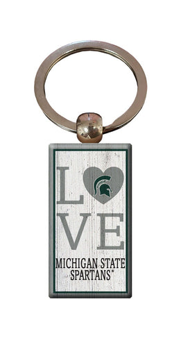 Fan Creations Home Decor Michigan State  Love Keychain