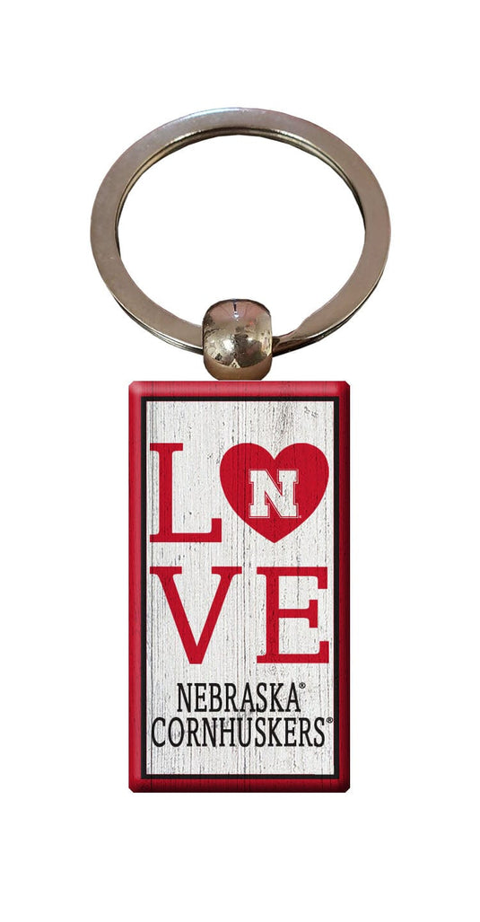 Fan Creations Home Decor Nebraska  Love Keychain