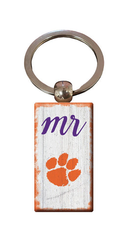 Fan Creations Home Decor Clemson  Script Mr Keychain