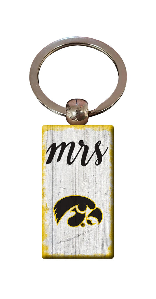 Fan Creations Home Decor Iowa  Script Mrs Keychain