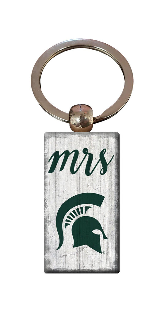 Fan Creations Home Decor Michigan State  Script Mrs Keychain