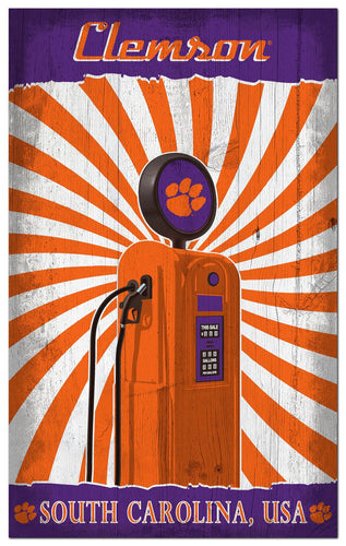 Fan Creations Home Decor Clemson   Retro Pump Location 11x19