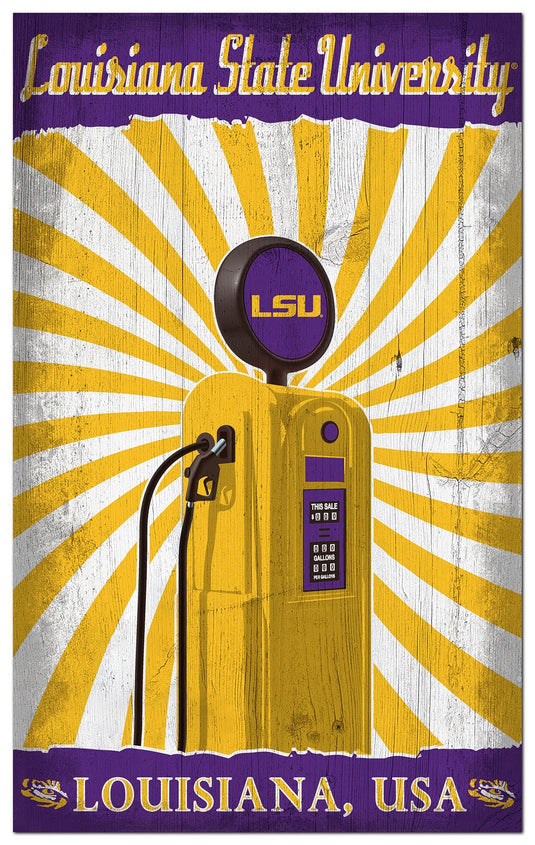 Fan Creations Home Decor LSU   Retro Pump Location 11x19