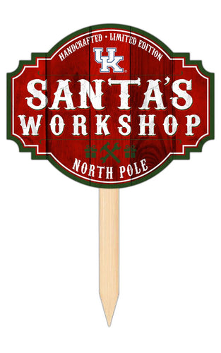 Fan Creations Holiday Home Decor Kentucky Santa's Workshop Tavern Sign 12in