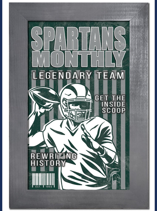 Fan Creations Home Decor Michigan State   Team Monthly Frame 11x19