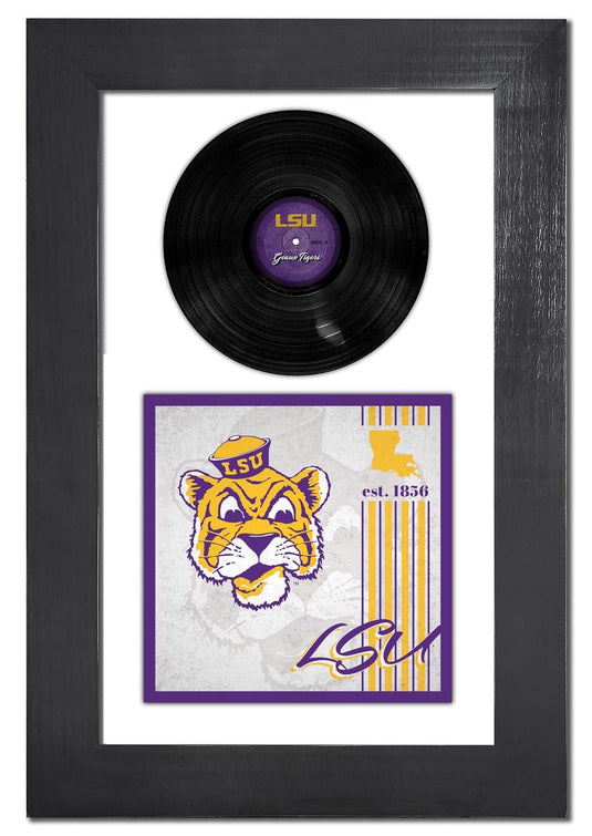 Fan Creations Home Decor LSU   3 Piece Classic Album & Vinyl In Frame