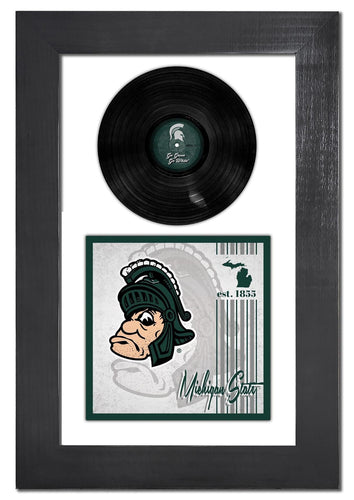 Fan Creations Home Decor Michigan State   3 Piece Classic Album & Vinyl In Frame