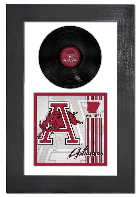 Fan Creations Home Decor Arkansas   3 Piece Classic Album & Vinyl In Frame