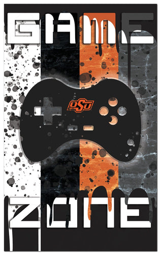 Fan Creations Home Decor Oklahoma State  Color Grunge Game Zone 11x19