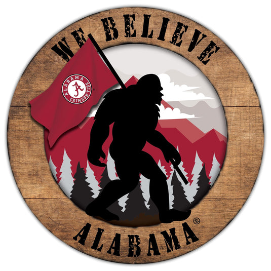 Fan Creations Wall Decor Alabama Bigfoot 12in Circle