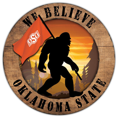 Fan Creations Wall Decor Oklahoma State Bigfoot 12in Circle