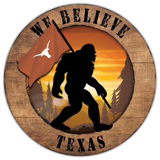 Fan Creations Wall Decor Texas Bigfoot 12in Circle