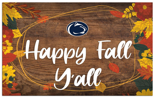 Fan Creations Holiday Home Decor Penn State Happy Fall Yall 11x19