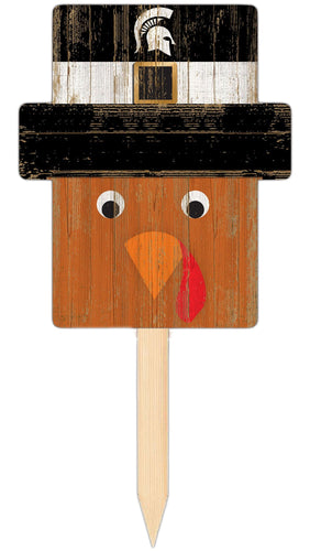 Fan Creations Holiday Home Decor Michigan State Turkey Head Yard Stake