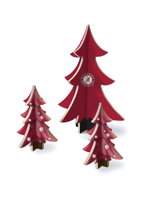 Fan Creations Holiday Home Decor Alabama Desktop Tree Set