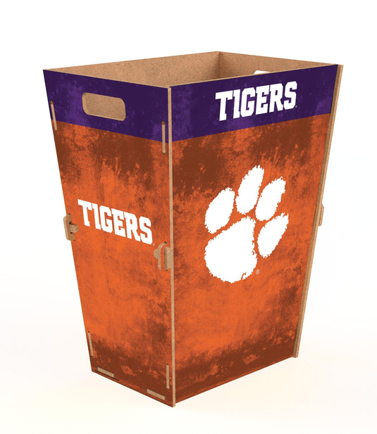 Fan Creations Decor Furniture Clemson Team Color Waste Bin Large