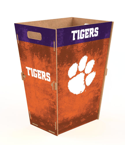 Fan Creations Decor Furniture Clemson Team Color Waste Bin Small