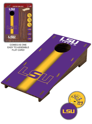 Fan Creations Desktop Stand LSU Desktop Cornhole