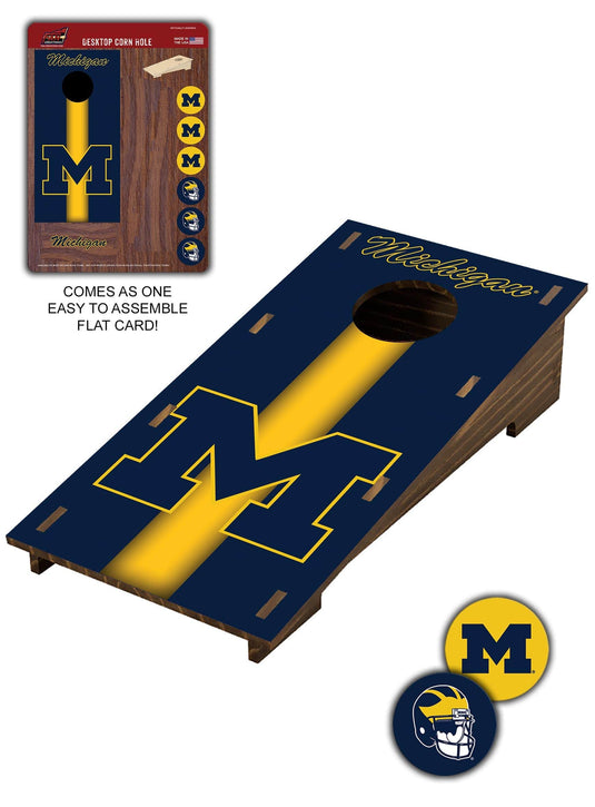 Fan Creations Desktop Stand Michigan Desktop Cornhole