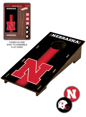 Fan Creations Desktop Stand Nebraska Desktop Cornhole