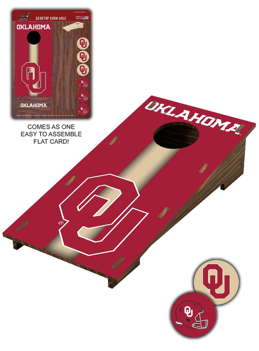 Fan Creations Desktop Stand Oklahoma Desktop Cornhole