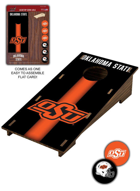 Fan Creations Desktop Stand Oklahoma State Desktop Cornhole