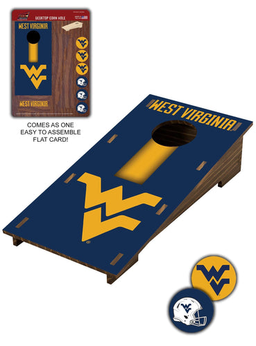 Fan Creations Desktop Stand West Virginia Desktop Cornhole