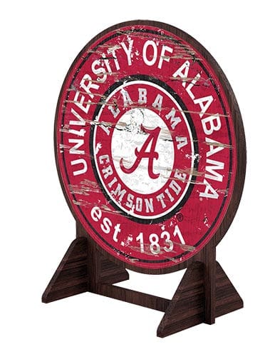 Fan Creations Desktop Stand Alabama Desktop Circle Logo Stand