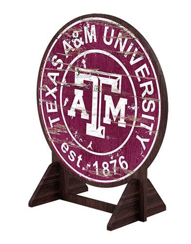 Fan Creations Desktop Stand Texas A&M Desktop Circle Logo Stand