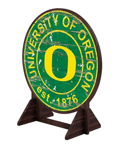 fan creations University of Oregon Desktop Circle Logo Stand