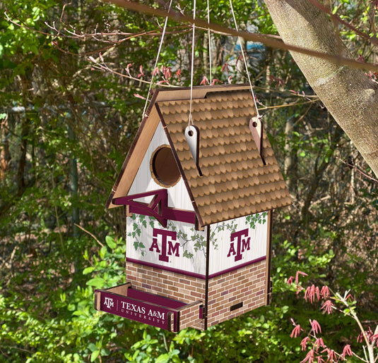 Fan Creations Garden Texas A&M Bird House