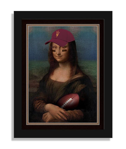 Fan Creations Home Decor Arizona State Mona Lisa Fan 12x16